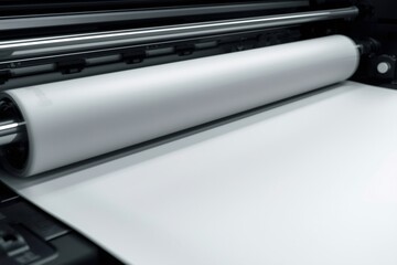 Printer machine roll feeding blank paper