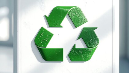 Green Recycling Symbol Eco-Friendly Initiative for a Sustainable Future