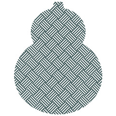 Lucky hulu gourd vector illustration in elegant line pattern style for Asian symbol, logo, or tattoo design