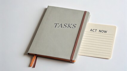Elegant Notebook and Note Card for Productivity and Task Management