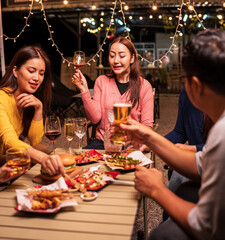 young people at the party