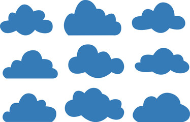 Neutral blue Cloud Clipart