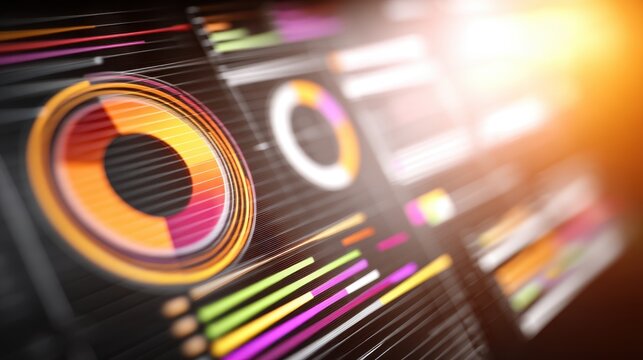 Data visualization techniques business meeting infographic design modern office close-up view insightful analytics