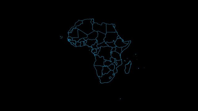Republic of the Congo map on transparent background.Location of Congo