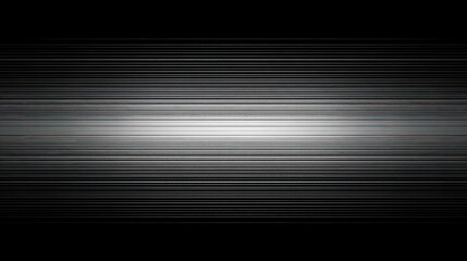 Obraz premium Abstract black glitch art background with thin white horizontal lines creating a retro scan line display effect suitable for digital art, glitch aesthetic and modern technology design backgrounds