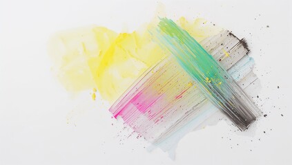 colorful paint brush strokes