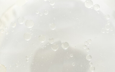 Abstract clear water bubbles oil background