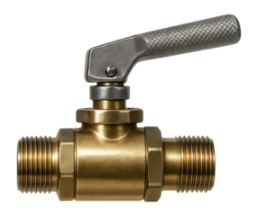 Adjustable shut-off valve for home workshop compressed air lines.