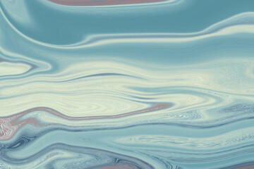 Abstract swirling blue and white marble texture background