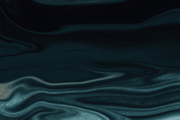 Abstract dark teal and blue swirling marble texture background