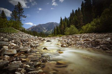 river in the mountains