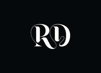 RD monogram logo | elegant modern initial branding design