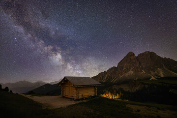 night in the mountains