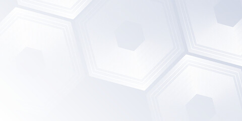 Modern white background with gradient color and artistic dynamic lhexagon art abstract simple
