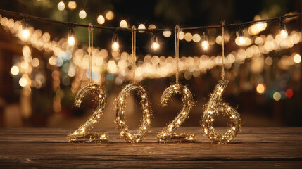 Illuminated 2026 String Lights