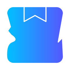 damaged package gradient icon