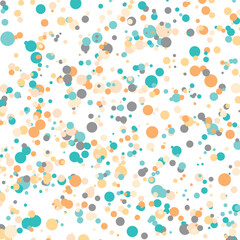 Light multicolor background, colorful vector texture with circles. Splash effect banner. Glitter silver dot abstract illustration with blurred drops of rain. Pattern for web page, banner,poster, card.