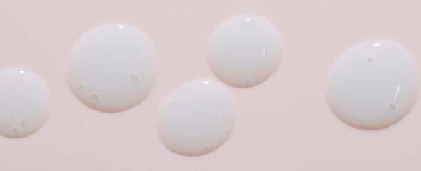 White cosmetic product. Face serum or cleanser gel or body moisturizing gel.