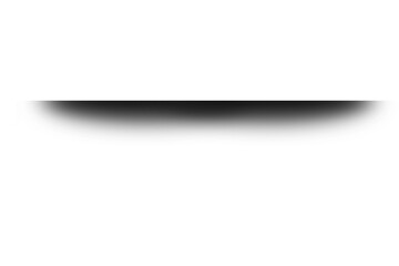 Realistic Wide Gradient Ground Shadow, Soft Black Floor Shadow Overlay Illustration, Isolated Blurred Shadow Effect on transparent background