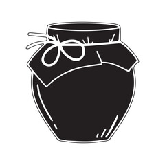 Homemade Jar Silhouette
