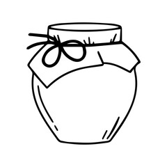 Hand-drawn jam jar