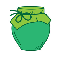 Green Jar Container