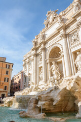 Trevi Fountain in Rome, Italy – Baroque Masterpiece with Neptune Sculpture © Michal Plevko