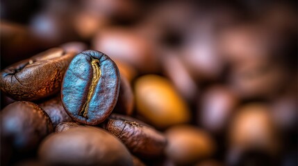 Brewing perfection coffee beans close-up coffee shop photography cozy atmosphere macro view aromatic experience