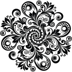 collection of ornate swirling designs and flourish.eps