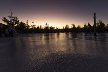 sunrise over the river