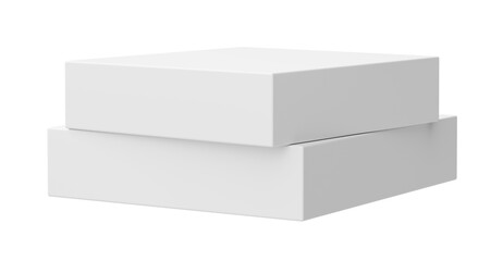 Png 3D White Product Display Stand Podium on Isolated Transparent Background for Modern Presentation