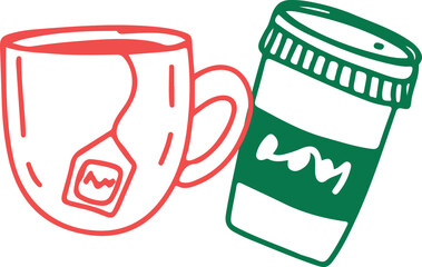 Wine. Winemaking Serving A glass and wine. People drink wine. Pleasure from life. Line art	