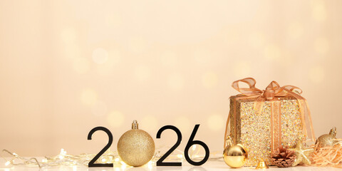 Holiday Gift. Sparkling present and ornament for 2026.