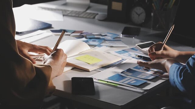 UXUI Focus and Professional Detailing. Team member highlights key design principles.