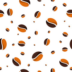 Coffee Bean Seamless Pattern For Packaging Design