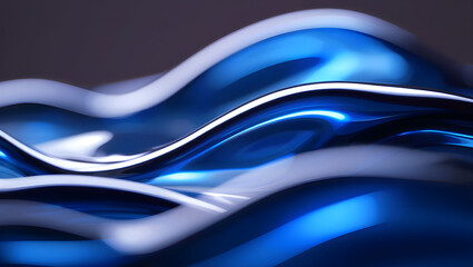 Holographic Iridescent Abstract Waves