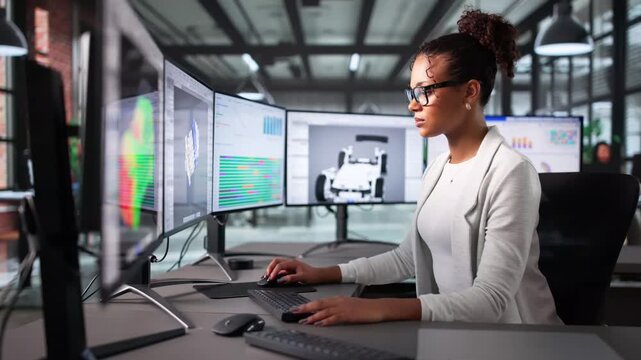Innovative Engineer Using CAD Software
