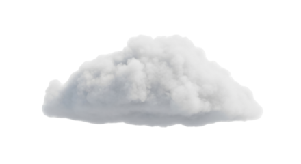 Isolated Cumulus Cloud floating above, a fluffy cloud in atmospheric weather conditions
