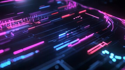 Digital circuit board transferring high speed data flow - Powered by Adobe