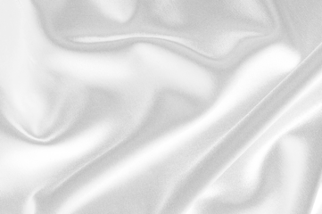 Close up of silky fabric texture isolated on white or transparent background, overlay cut out, png layer