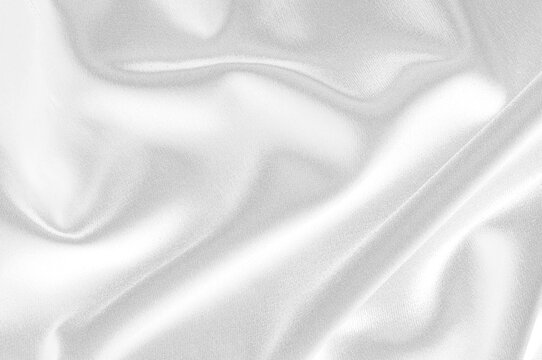 Close up of silky fabric texture isolated on white or transparent background, overlay cut out, png layer