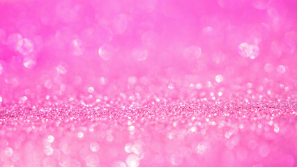 Abstract pink glitter sparkle texture background with bokeh