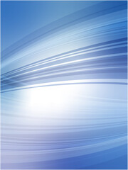 Blue Abstract Wave Background with Smooth Light Lines