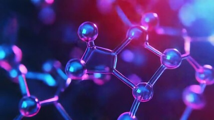 Abstract molecular structure creating scientific network connection concept - Powered by Adobe