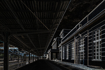 
ZBASZYN RAILWAY STATION - Historic and monumental building in the modernist style
