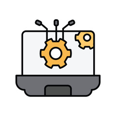 App Development icon with white background vector stock illustration