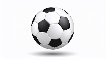 Fototapeta premium Soccer ball on white background