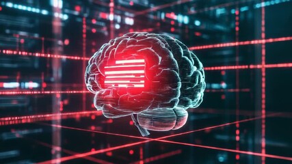 Human brain artificial intelligence connection digital technology - Powered by Adobe