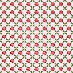 Romantic rose pattern with elegant botanical design.