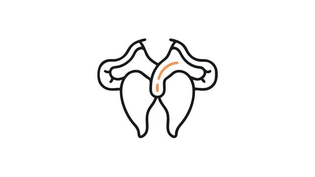 Abstract neural network structure on a white background 